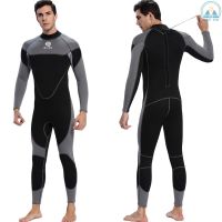 Men 3mm Neoprene Wetsuit Surfing ว่ายน้ำชุดประดาน้ำTH