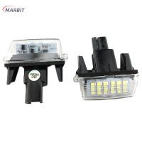 MARBIT Umedf ไฟส่องป้ายทะเบียน LED สีขาว2ชิ้น,สำหรับ Toyota Camry Yaris Vios Avensis