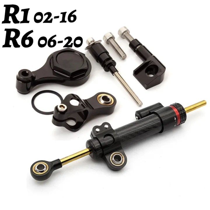 Carbon Steering Damper Stabilizer Motorcycle For YAMAHA YZF R1 0216