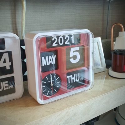 นาฬิกา-flip-clock-ad-650-red