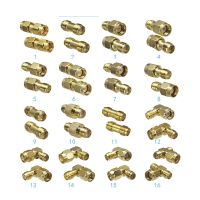 1pcs Connector SMA RP SMA to SMA RP SMA Male Plug &amp; Female Jack RF Coaxial Adapter Wire Terminal Brass Electrical Connectors
