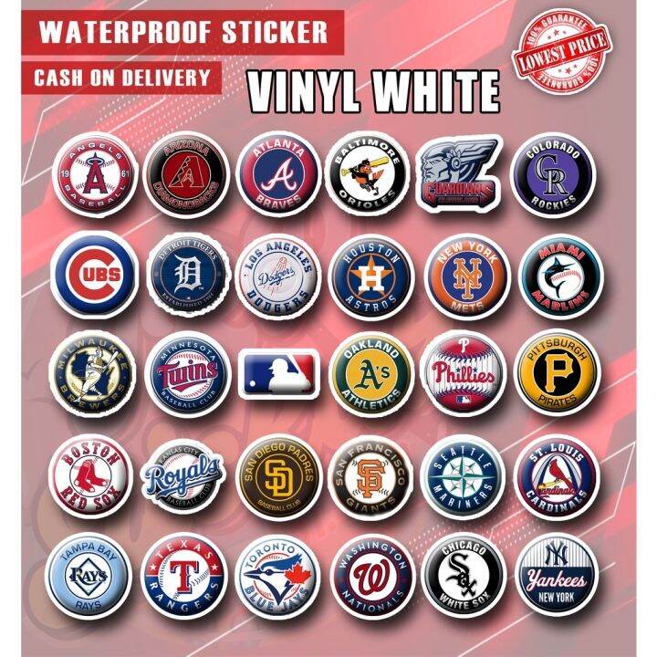 Major League Baseball (MLB) Logos Hologram / Vinyl JRP Stickaz Lazada PH