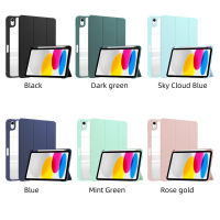 เคสฝาพับ ฝาหลังใส ไอแพด แอร์ 4 / แอร์ 5 / ไอแพด 10 (2022) พร้อมช่องเก็บปากกา  Use For iPad Air 4 / Air 5 / iPad 10th 2022 Luxury Leather Case Smart With Pencil Holder