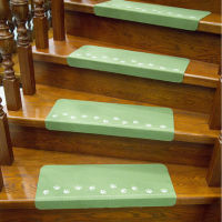 RULDGEE Luminous Non-Slip Stair Stepping Mat Pads Step Cars Treads Protect Staircases From Scratched Wipe Staircase Clean