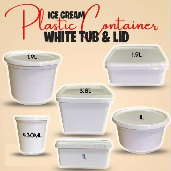 Hot elvge21 Ice Cream Tub Freezer Grade Food Storage Food Container Ice