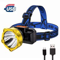 【CW】 Portable Flashlight Rechargeable Headlamp Built in 1200mAh Battery Light 4 Working Modes Headlight Outdoor Emergency Lantern