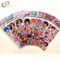 20sheets/lot Cartoon child stickers girl dress up 3D bubble stickers baby birthday gift puzzle toy LYQ