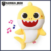 Pinkfong - Baby Shark Sound Singing (เกาหลี) ตุ๊กตาผ้ากำมะหยี่ของเล่นยัดไส้สีเหลืองสำหรับทารกเด็กอ่อนเด็ก-Pinkfong สไตล์เกาหลีดั้งเดิมโดย Koreajedi