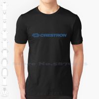 ใหม่เสื้อยืดผู้ชายอินเทรนด์ Crestron Logo Street เสื้อยืดกราฟฟิค Tees