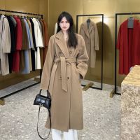 [COD] and winter high-quality cashmere coat wool double-breasted woolen buckle high-end women