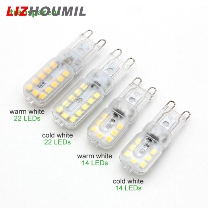 lizhoumil-หลอดไฟขนาดเล็ก22led-g9-5w-ชิพ-smd-2835-360องศาโคมไฟแชนเดอเลียร์ประหยัดพลังงานหรี่แสงได้เข้ามุม