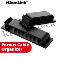 【Ready Stock】 ┋ B40 HdoorLink Multipurpose Holes Cable Organizer Self-adhesive Cable Wind Wire Tie Cable Clamp Clips For Mouse Keyboard Car Protector Manager