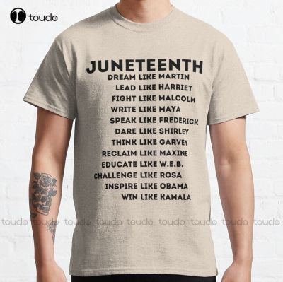 Juneteenth Day | Perfect Gift Classic T-Shirt Shirts For Men With Designs Custom Aldult Teen Unisex Digital Printing Tee Shirts