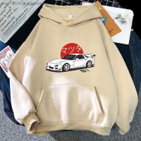 Anime Initial D Hoodies Mazda RX7 Printed Sweatshirt Men Fashion Tops Hoodie Streetwear JDM Automobile Culture Y2k Clothes Size XS-4XL