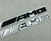 โลโก้ เอเอ็มจี เบนซ์ สีเงิน ฟ้อนตัวนูน Mercedes Benz AMG W202 W203 C-Class C230 Emblem for rear trunk