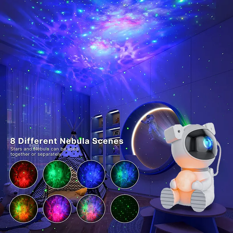 Cayclay Astronaut Galaxy Projector, Night Light Projector for Bedroom, Star  Projector with Moon Lamp, LED Nebula Night Light with Remote Control for  Kids, Room Decor, Party, Gift 