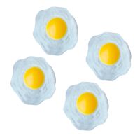 【hot】 4 Pcs Eggs Vent Kids Goodie Stuffers Slow Egg Squeeze Fidget Poached Omelette Food ！