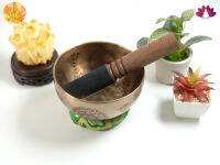 ขันทิเบตแฮนด์เมด ขนาด13 ซม. น้ำหนัก472กรัม ชามทำสมาธิแฮนด์เมด Tibetan Handmade Singing Bowl