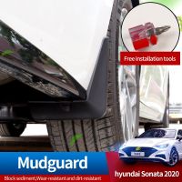 JHTJHNDTGFJHND Mudflap สำหรับ Hyundai Sonata 2020รถ Fender Mud Guard Splash Flaps Mudguards ดัดแปลงภายนอก Silt Baffle Dust-Proof