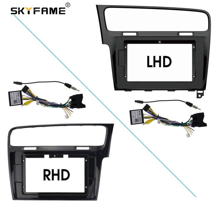 skyfame-car-frame-fascia-canbus-box-adapter-decoder-for-volkswagen-golf-7-7th-android-radio-dash-fitting-panel-kit