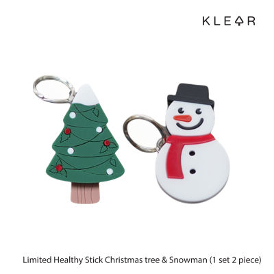 KlearObject Healthy Stick Snowman&amp;Christmas tree set of 2 ที่กดปุ่มอนามัย ที่กดลิฟท์ ATM แท่งกดปุ่มอะคริลิค (1 แพ็ค 2ชิ้น) K505
