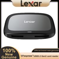 Lexar USB ความเร็วสูงแบบมืออาชีพชนิดเครื่องอ่านการ์ด10Gbps 8K 2-In-1 3.2 Gen2การ์ดรีดเดอร์ SD เครื่องอ่านการ์ด USB อินเทอร์เฟซแบบ C เครื่องอ่านการ์ด CFE