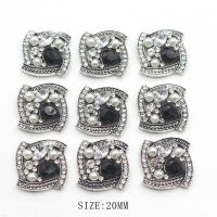 New Fashion 10Pcs/Lot 20MM Alloy Retro Rhinestone Button Decoration DIY Sewing Crystal Handmade Decoration Jewelry Accessories