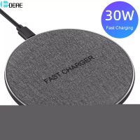 【 A Hot 】 QI Wireless Charger Type C USB 30W สำหรับ IPhone 13 12 11 XS XR X 8 Fast Charging สำหรับ Samsung S21 S20 Xiaomi Mi 11 Huawei Mate 40