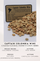 พร้อมส่ง เมล็ดกาแฟดิบ Captain Colombia Wine Natural Process/ เมล็ดกาแฟนอก/ เมล็ดกาแฟสารโคลัมเบีย