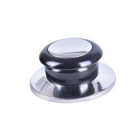 ETX1pcs Heat-Resistant Pot Pan Lids Knob Lifting Handle Black And Silver Home Kitchen Cookware Replacement Parts