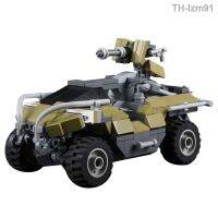 ? ของเล่นทางปัญญา MOC-22291 HALO UNSC M12 Warthog Halo Puzzle ประกอบชิ้นส่วนอาคาร