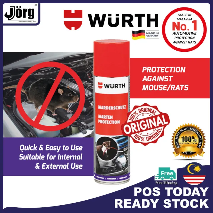Wurth Marten Protection Spray (250ML); Protection Against Rats Spray
