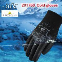 DELTA PLUS Nitrile Low Temperature Warm Gloves Winter Warm Wear-resistant Work Gloves Riding Ski Windproof Protective Gloves