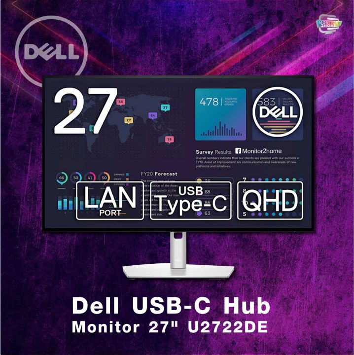 Dell USB C Hub Monitor " UDE %sRGB, % Rec. USB C