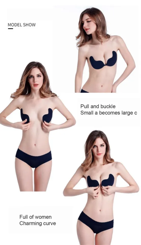 Self Adhesive Bras Lift Charming Cleavage Silicone Strapless Push up Lift