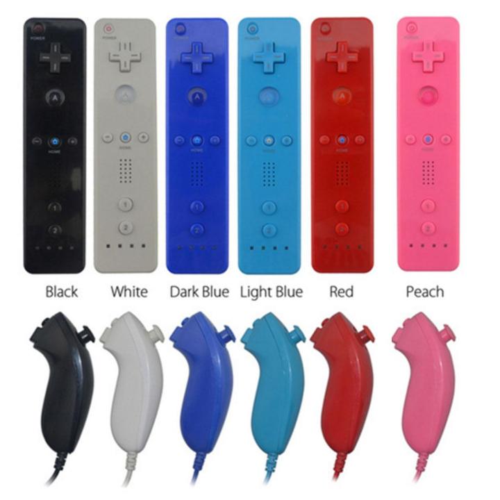 รีโมทคอนโทรล-nhuk-จอยเกมสำหรับ-wii-6สีสำหรับ-nintendo-without-motion-plus