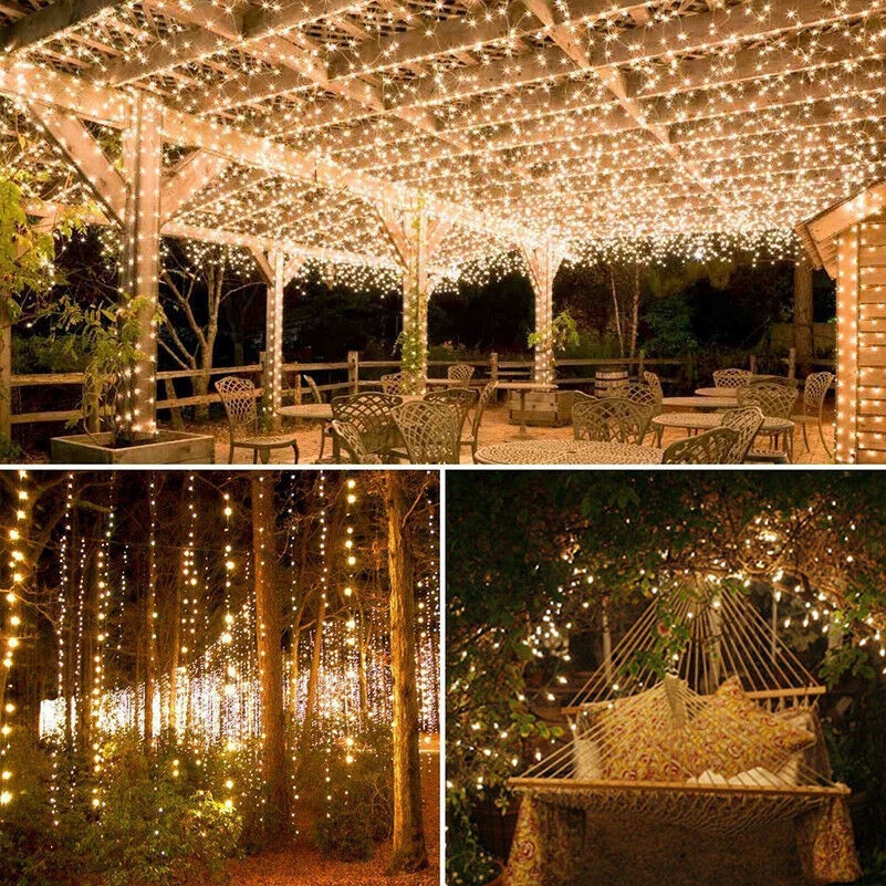 200 LED Solar Power Fairy Lights String Lamps Party Wedding Decor Garden Outdoor