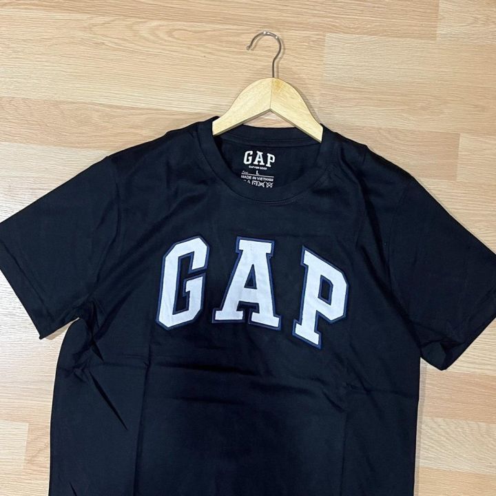 เสื้อยืดคอกลม-ผ้าคัตต้อน-ปัก-gap-แฟชั่น