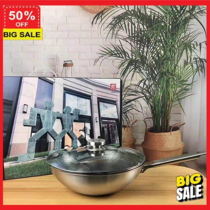 (ลูกค้าใหม่รับโค๊ดลดอีก 5) กระทะ หม้อ หม้อต้มอาหาร กระทะก้นลึก กระทะ