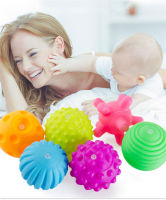 6pcsset Early Educational Toys For Babies 0 12 Months Grasp Ball Baby Sensory Toys Tactile Develop Massage Ball Baby Rattle Toy