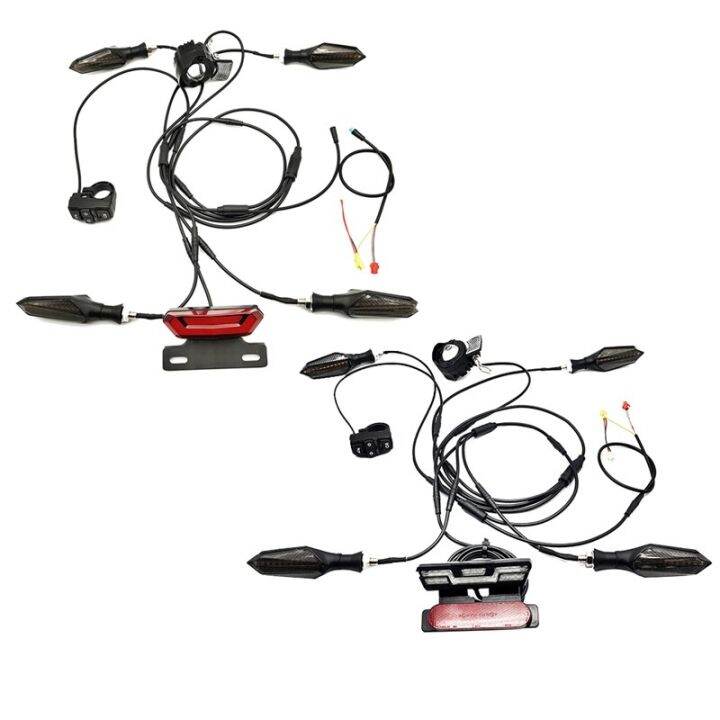 For BBS01 BBS02 Electric Bike 24V/36V/48V Headlight Front Rear Turn