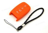 ◈ Orange Silicone Case Cover Fit For Kia 4 Buttons Smart Key K3 Soul Cerato SMK4FOR SY5XMFNA04