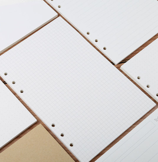 กระดาษรีฟิลสมุดบันทึกทรงหลวม-a6จำนวน45แผ่นกระดาษด้านในเครื่องเขียนแบบ6รูแผนงานแบบเกลียวในหน้าลายเส้นตารางจุด