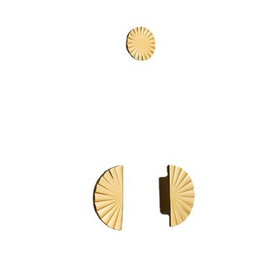 European Furniture Handles Sector Drawer Pulls Semi-Circular Shape /Door Knob Kitchen Cabinet Gold Knobs