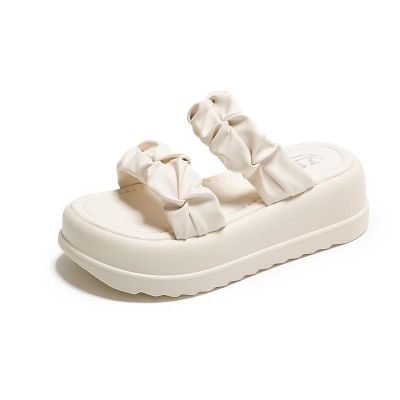 【July】 Sandals and slippers womens summer 2023 new all-match thick-soled platform shoes fashion with casual slip on