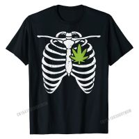 ผู้ชายคุณภาพสูง Heart Skeleton Ribs X-Ray ฮาโลวีนเครื่องแต่งกาย Pothead เสื้อยืด3D พิมพ์เสื้อสำหรับชายผ้าฝ้ายออกแบบเสื้อยืด