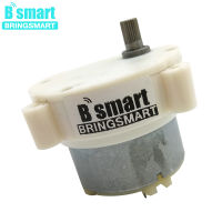 Bringsmart มอเตอร์เกียร์ไฟฟ้ากระแสตรง12โวลต์ Js40-500กระปุกเกียร์พลาสติก M3เกลียวหลุมเกลียวเครื่องลดเครื่องจักรไฟฟ้าขนาดเล็กรีเวิร์ซซิเบิลมอเตอร์30รอบต่อนาที