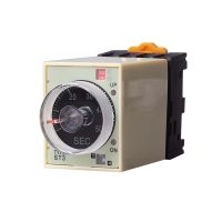 ST3PA-A Time Relay With Base Socket ST3P A-A/B/C/D/E/F/G AC 220V 110V 380V Power On Time Delay