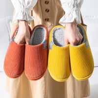 Winter Women Home Slippers Warm Shoes Slip-on Flats Female Slides Soft Plush Cotton Cozy House Bedroom Non-Slip Furry Slippers