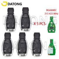 Datong World 5ชิ้น/ล็อต Kunci Remote Mobil สำหรับ Mercedes Benz A C E S Class 315Mhz 433Mhz NEC $ BGA ไม่ใช่อัจฉริยะแทนที่กุญแจเปล่า